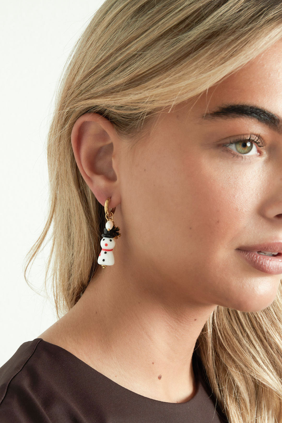 Stainless Steel Drop Earrings Cartoon Casual Christmas Simple Series Women's jewelry