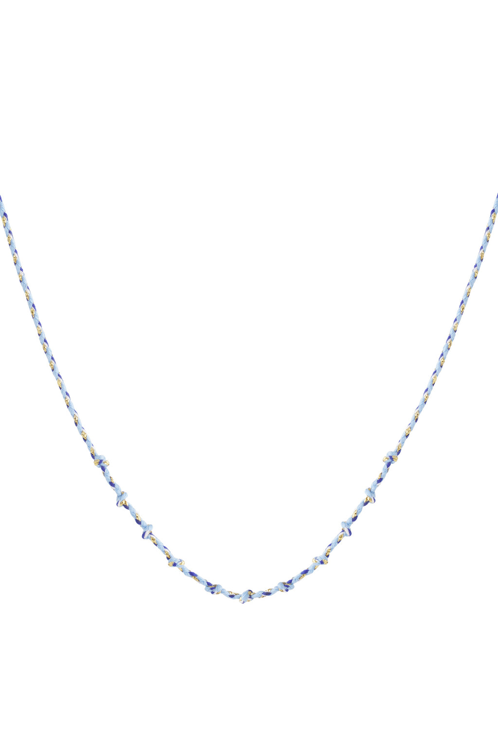 Cotton swirl necklace DIY