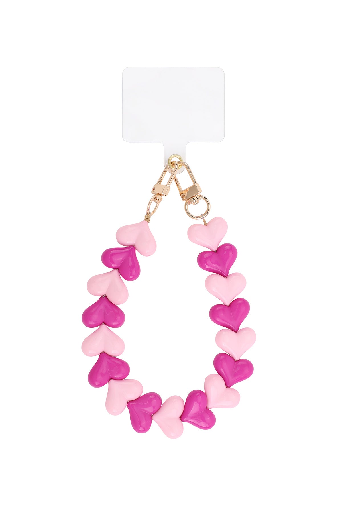 Double heart phone cords