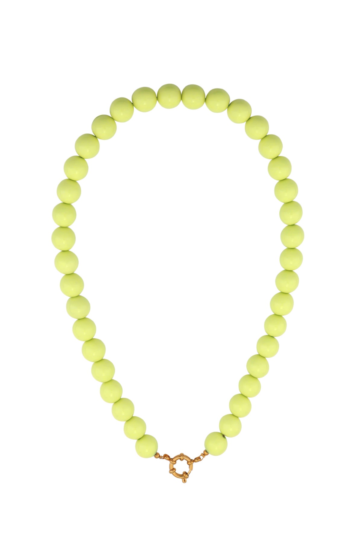 Ketting met kralen en frontsluiting-12mm
