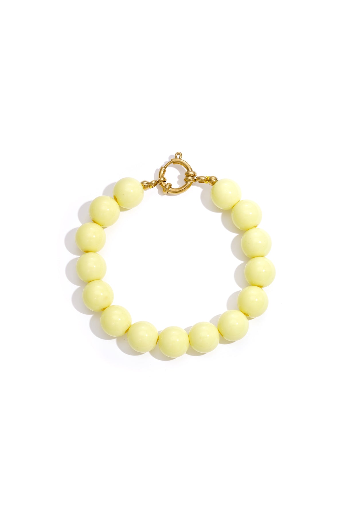 Ketting met medium kralen en frontsluiting-12mm