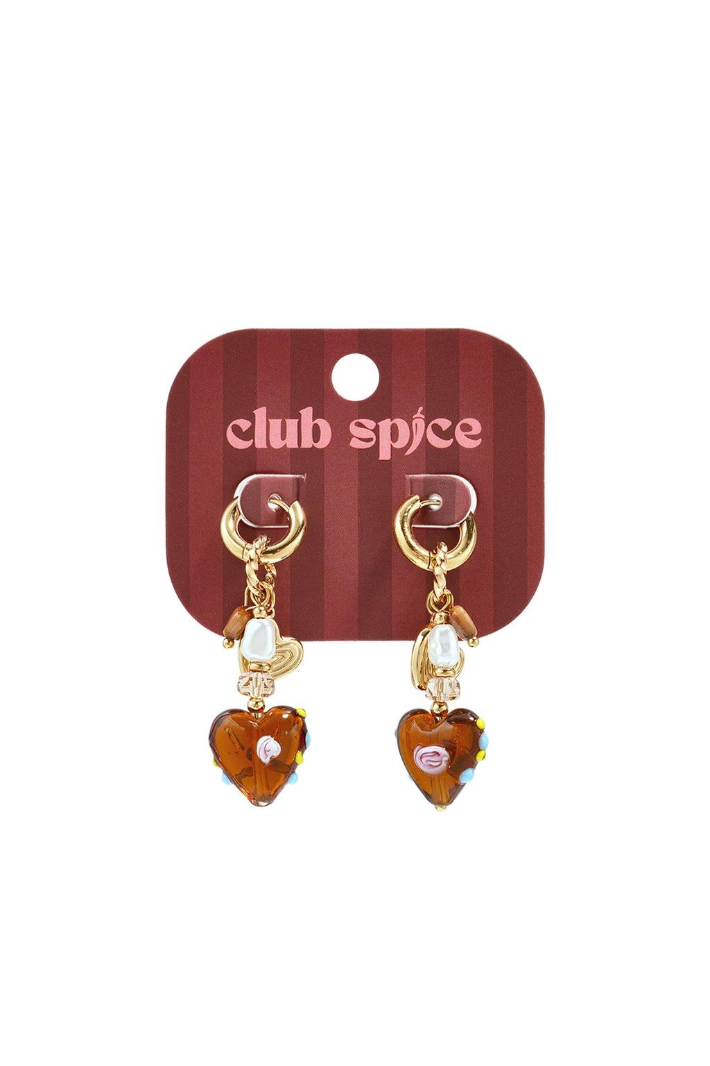 Stainless Steel Beads Earrings Heart Cute Daily Simple Series Women's jewelry