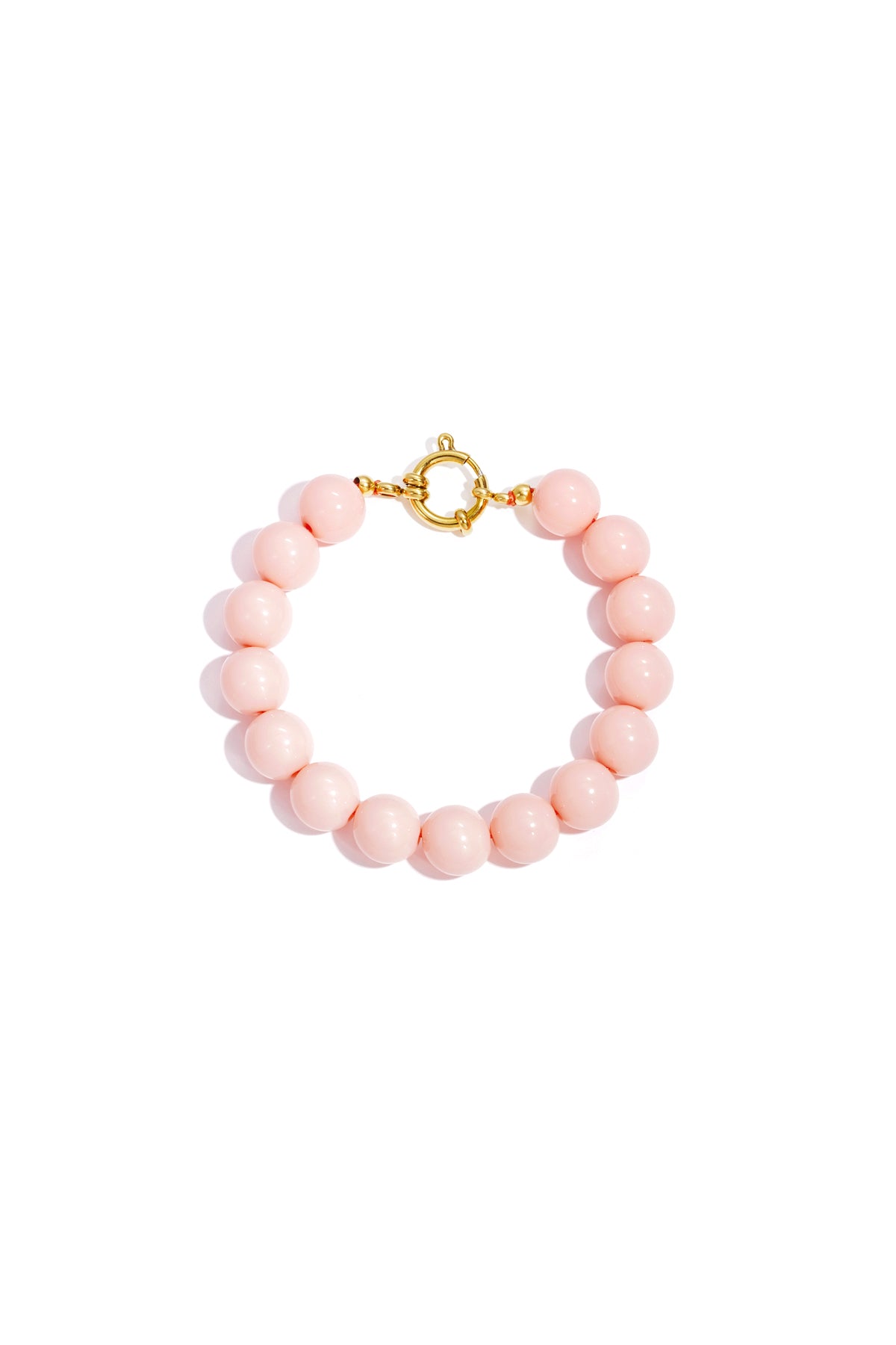 Ketting met medium kralen en frontsluiting-12mm