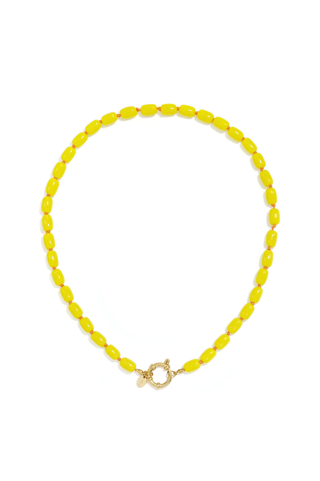 Stainless Steel Beaded Necklaces Solid Color Simple Daily Simple Series Women's jewelry