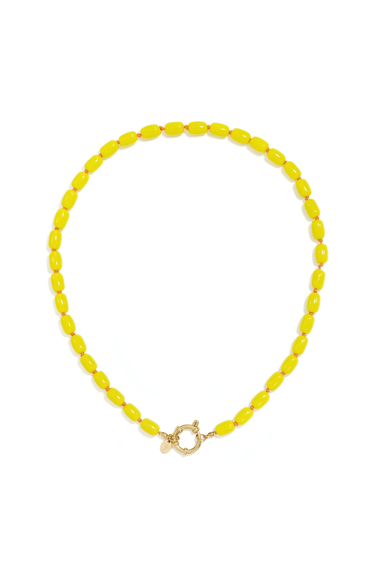 Stainless Steel Beaded Necklaces Solid Color Simple Daily Simple Series Women's jewelry