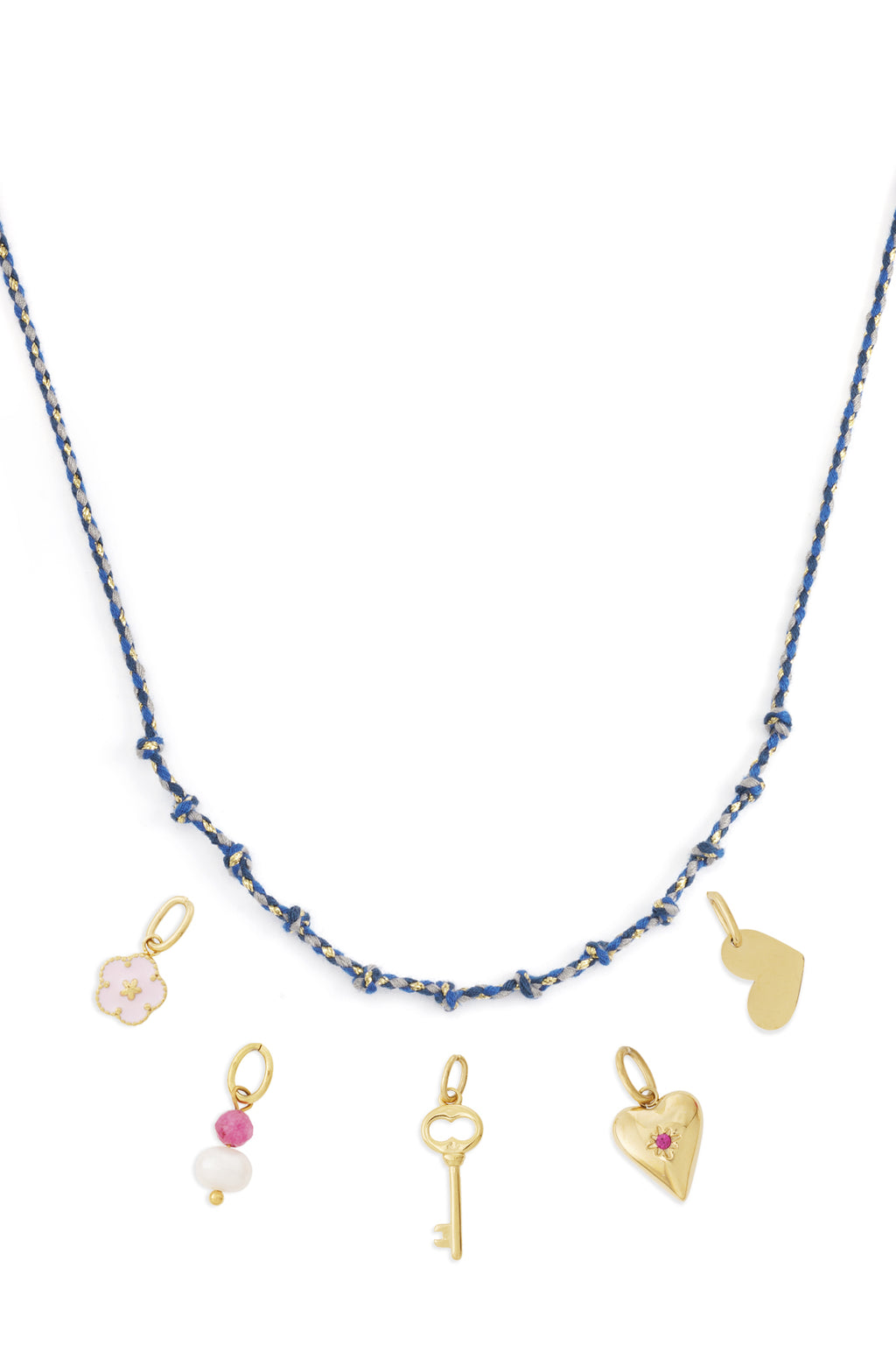 Cotton swirl necklace DIY