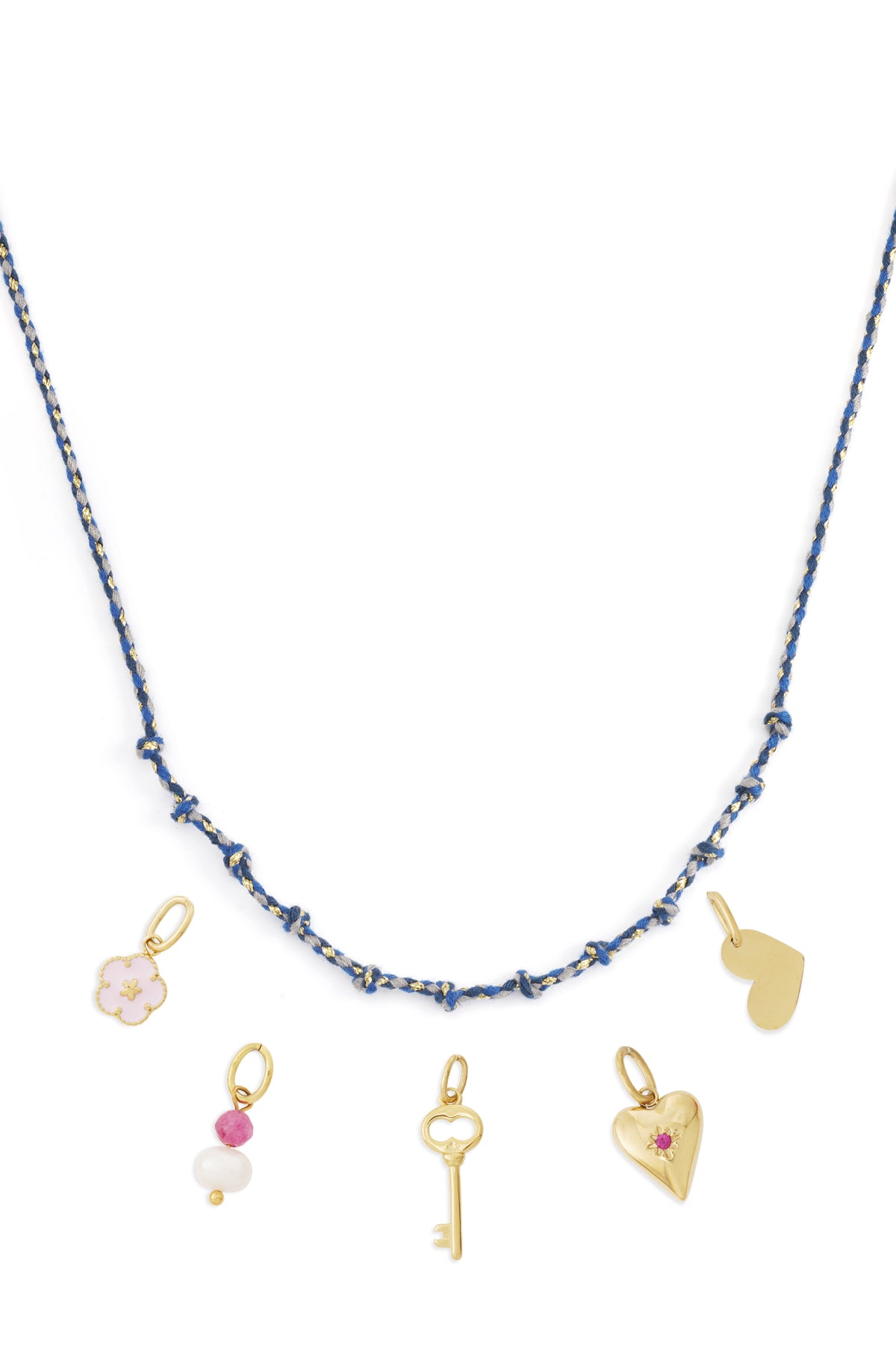 Cotton swirl necklace DIY