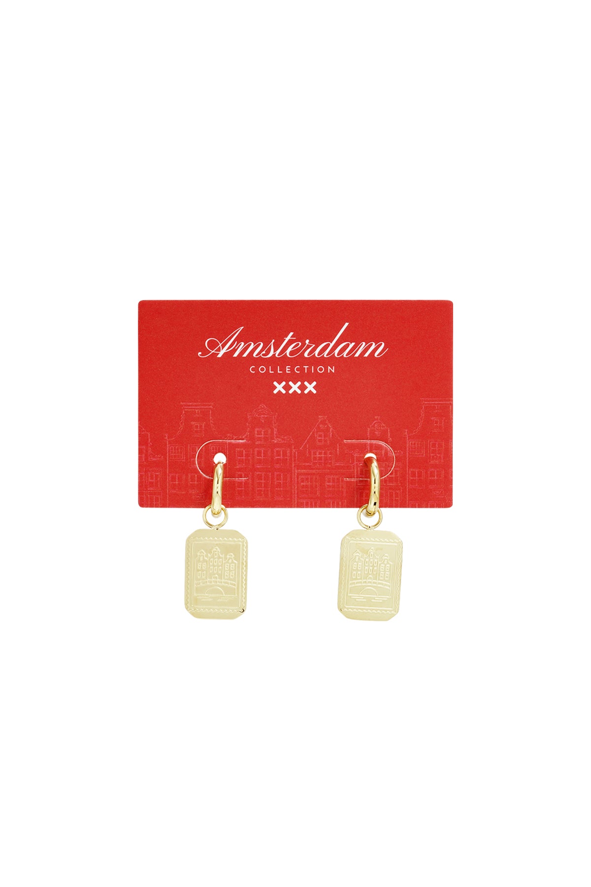 Amsterdam Canal House Stainless Steel Earrings