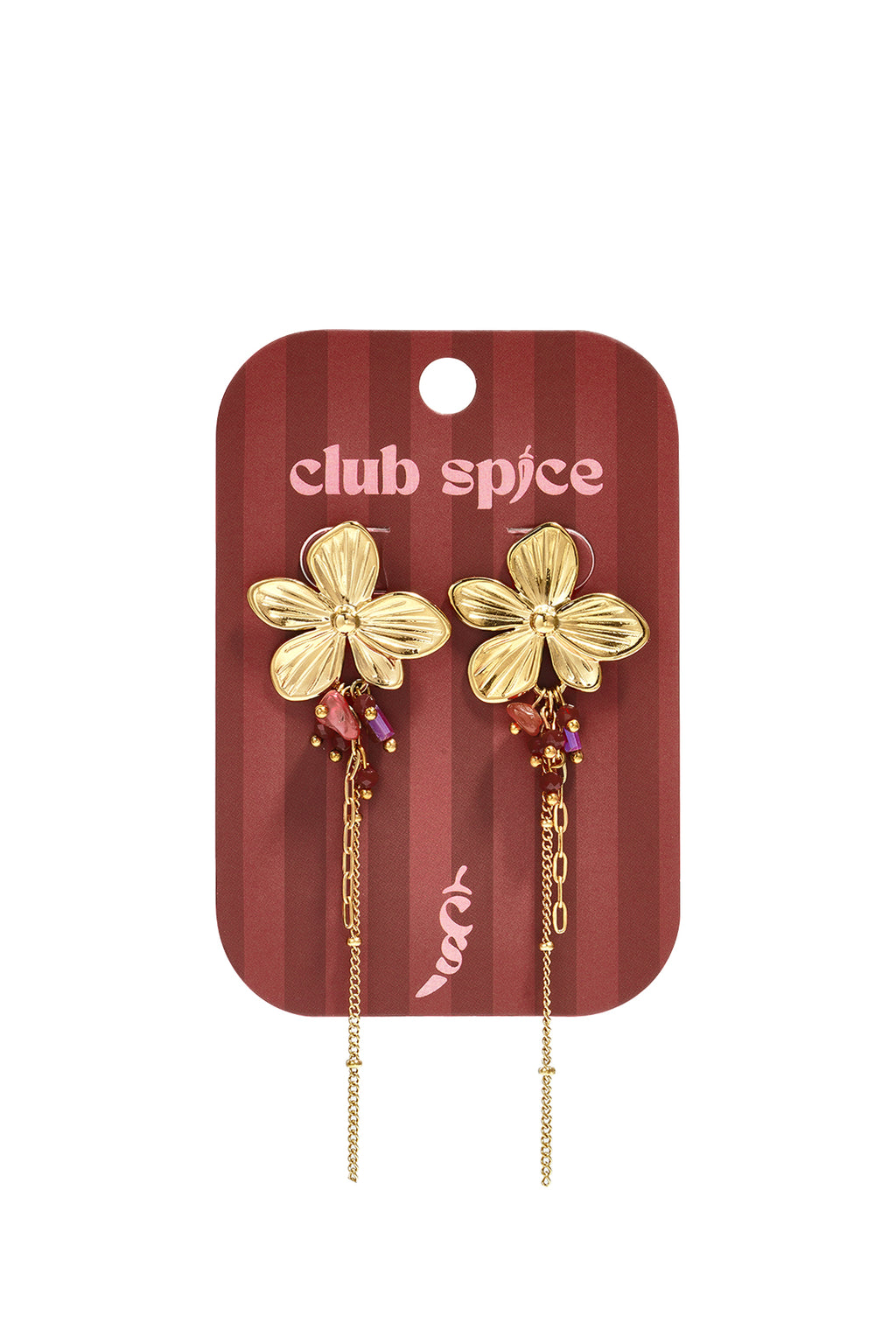 Stainless Steel Dangle Earrings Flower Simple Daily Simple Series Women's jewelry