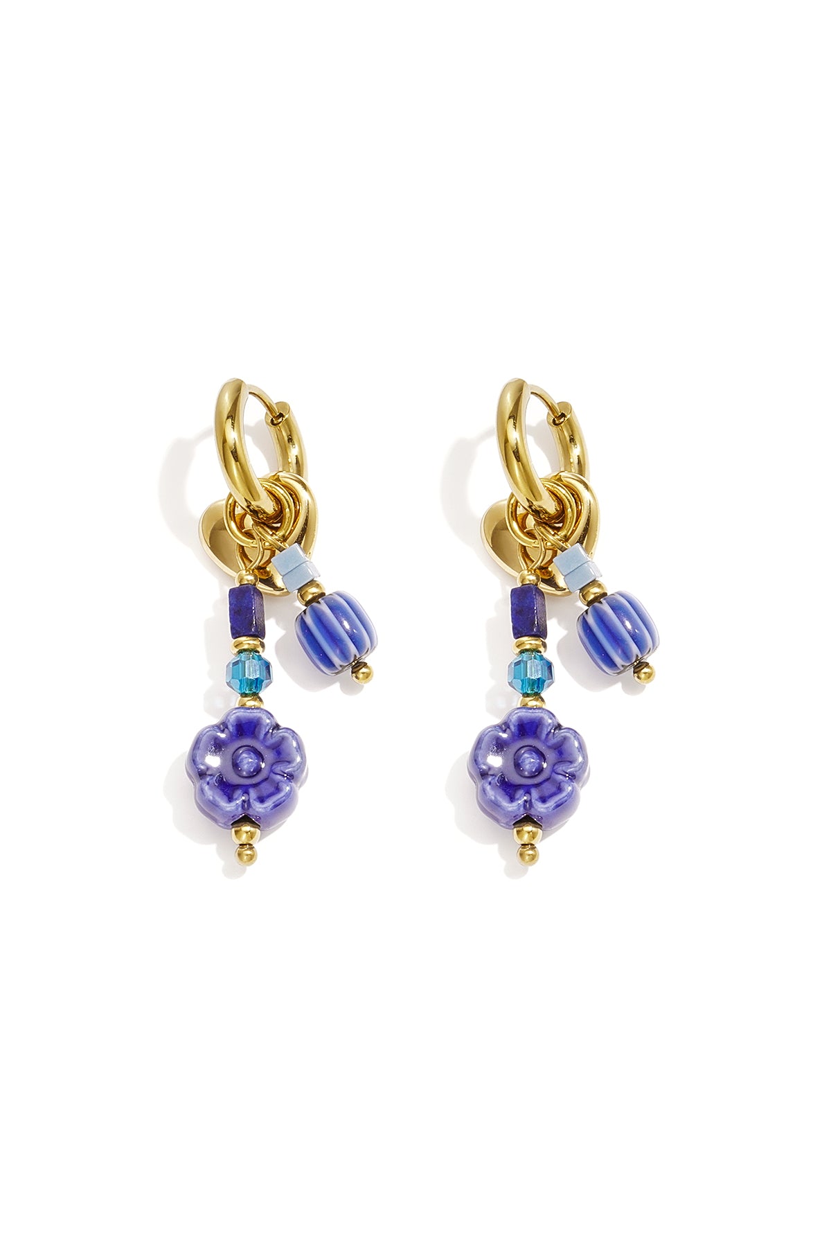 Stainless Steel Beads Earrings Flower Simple Daily Simple Series Women's jewelry