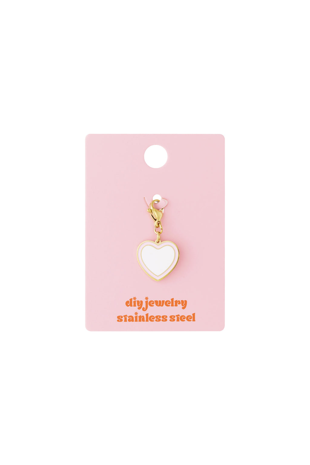 Stainless Steel Jewelry Charms Heart Casual Daily Simple Series Women's jewelry