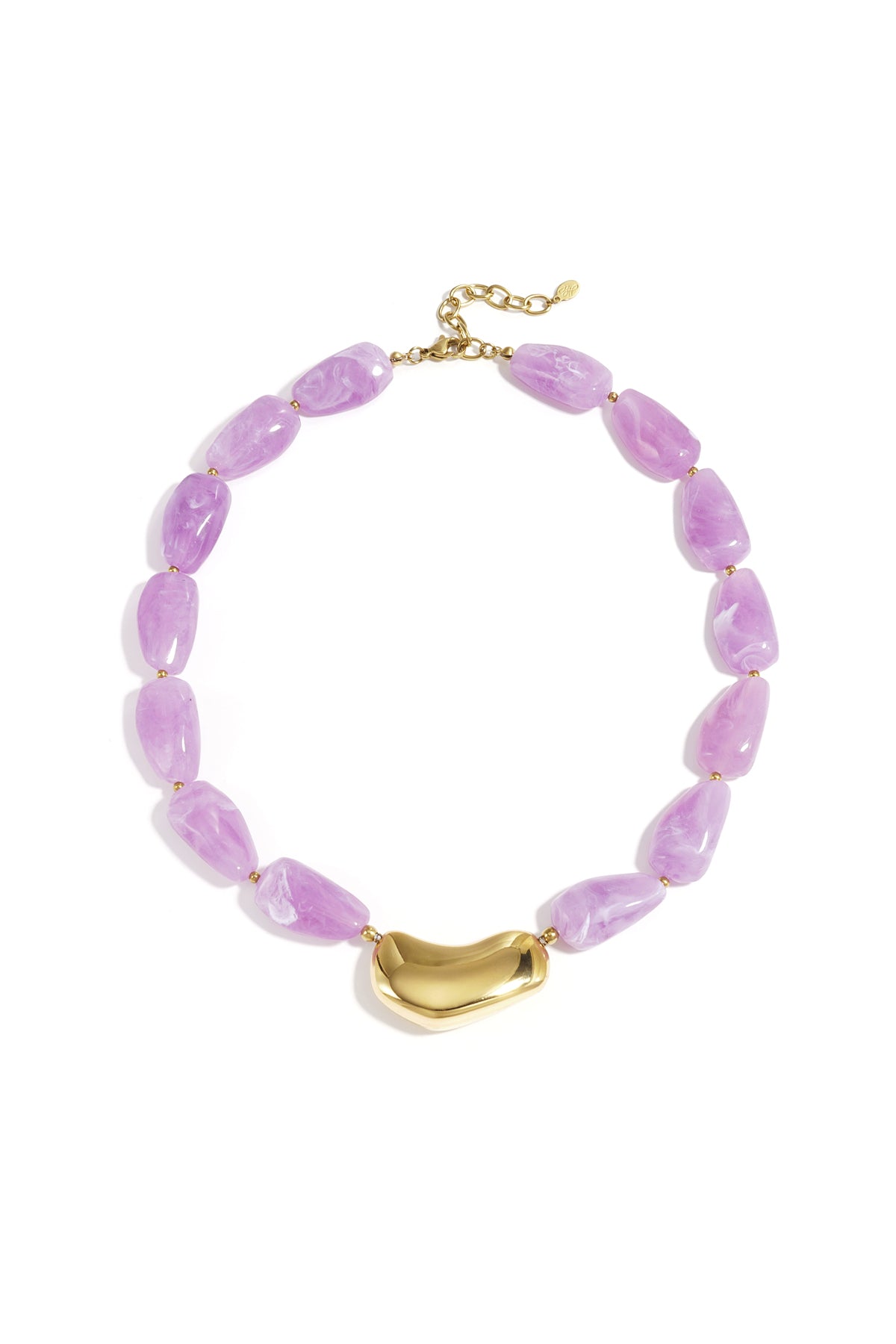 Ketting met asymmetrische statementkraal