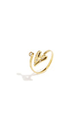 14K Gold Plated Stainless Steel Minimalist Rings Heart Casual Simple Series Women's jewelry