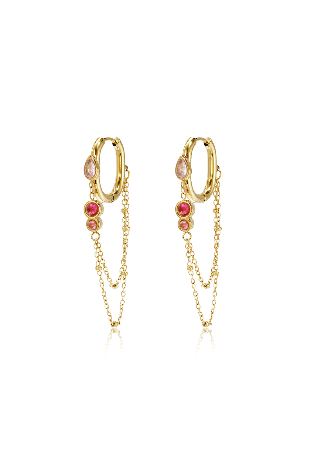 Stainless Steel Dangle Earrings Chain Simple Daily Simple Series Women's jewelry