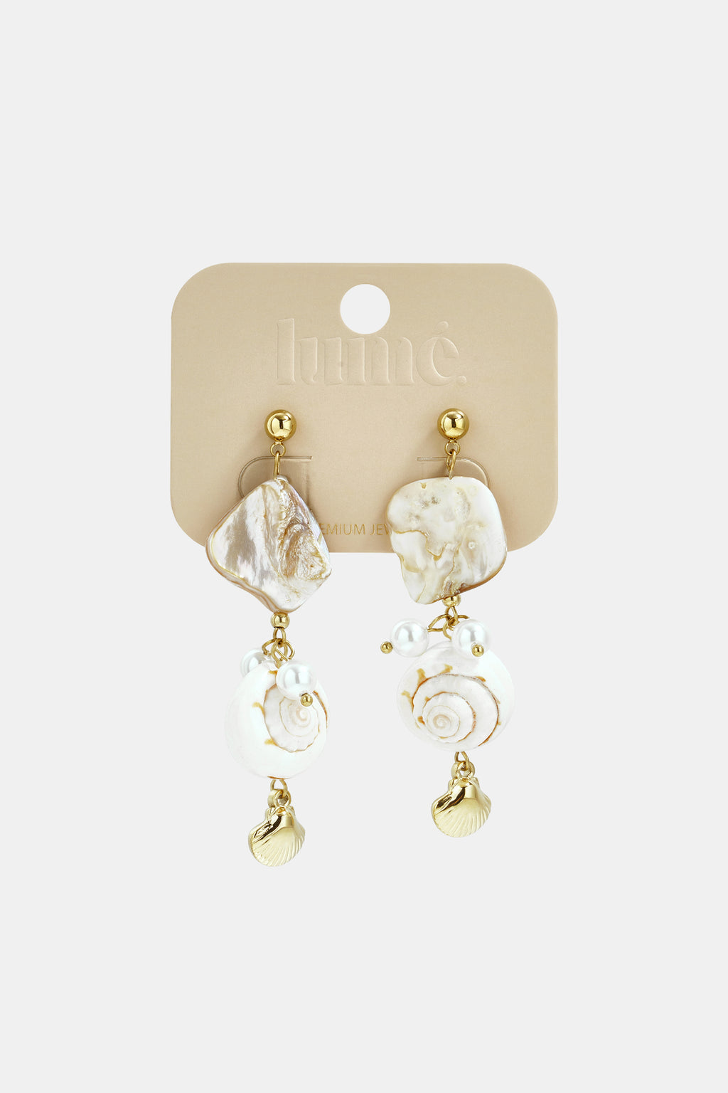 Stainless Steel Dangle Earrings shell Vacation Daily Romantic Series Women's jewelry