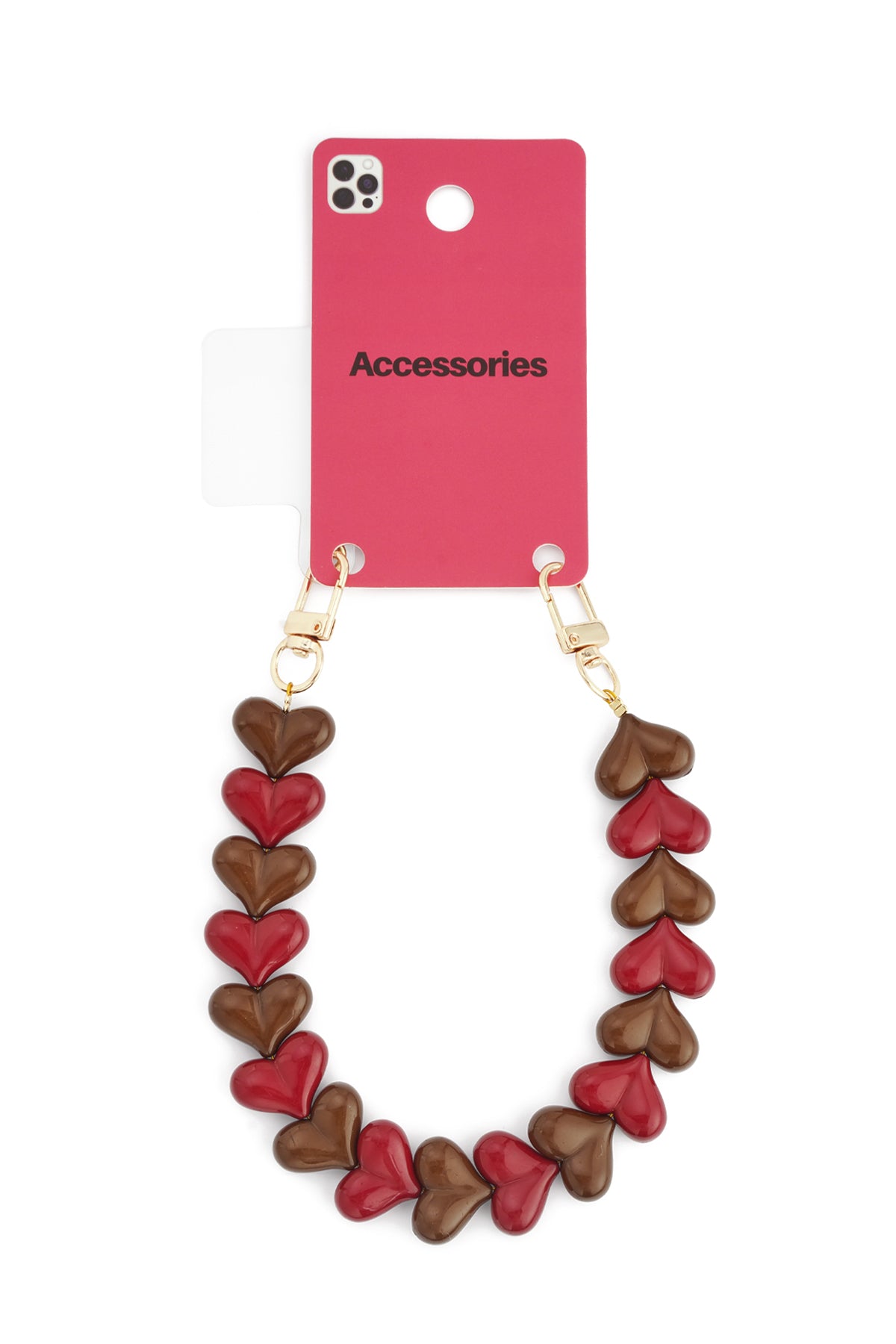 Double heart phone cords