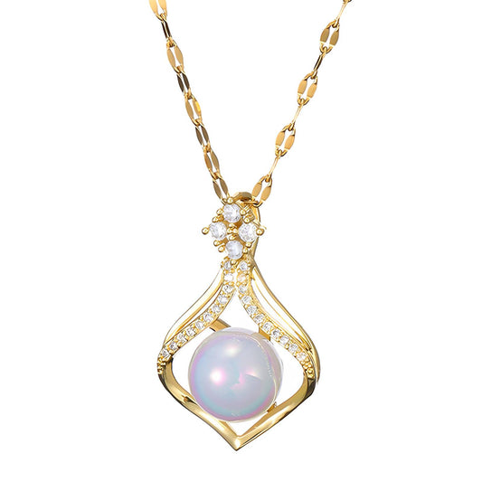 18K gold plated necklace, Intensity
