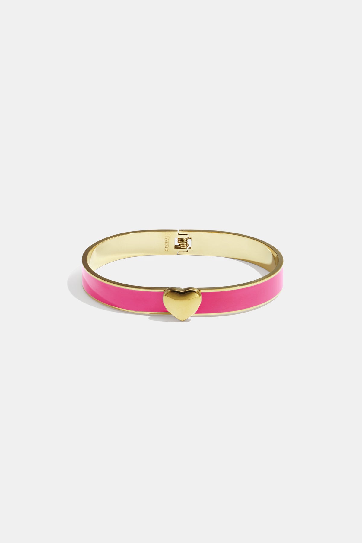 Armband in diverse kleuren met hart detail - 0,9 cm
