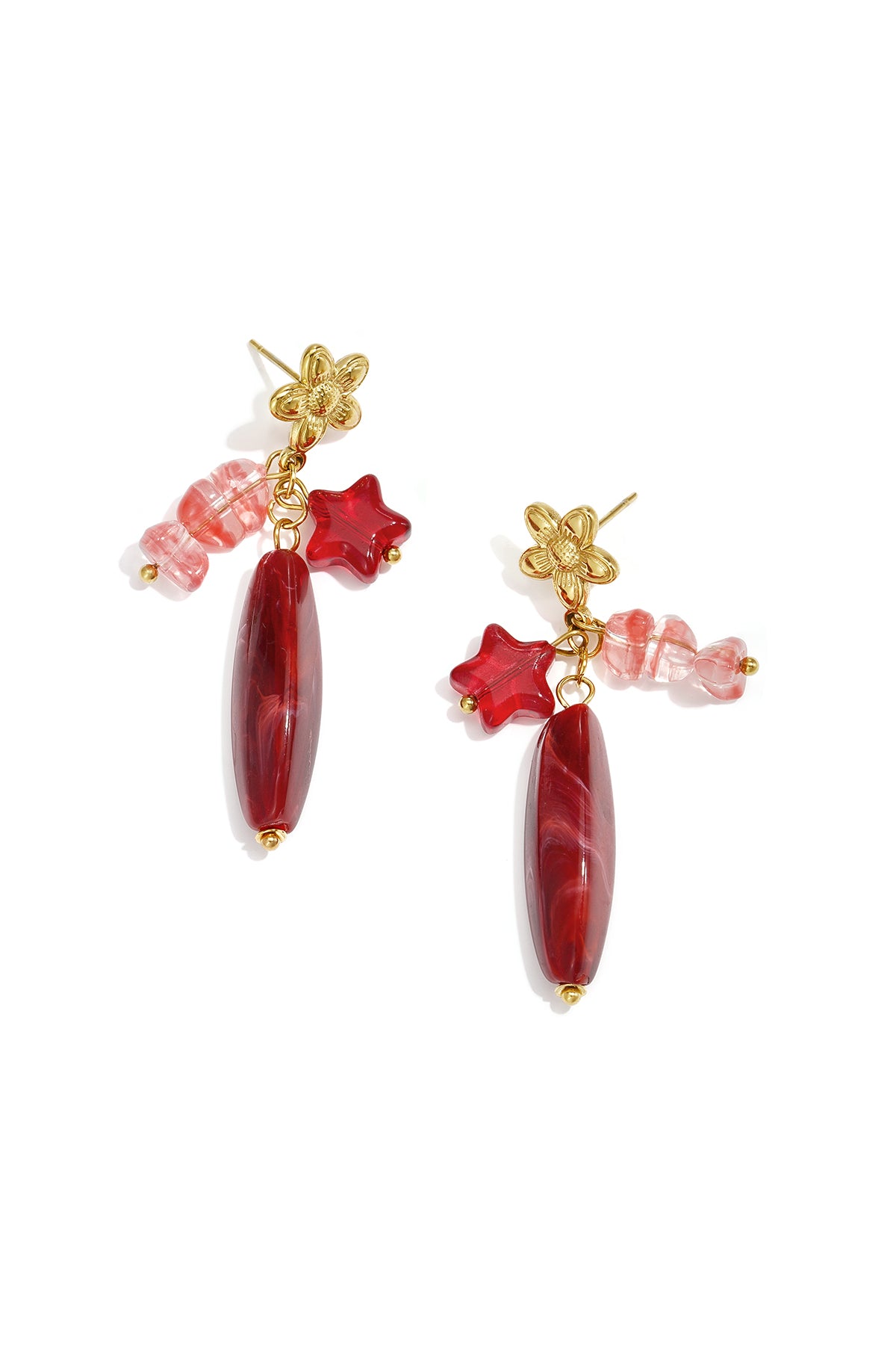 Glass Beads Earrings Beads Simple Daily Simple Series Women's jewelry