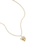 Ketting met hangend hart met parels