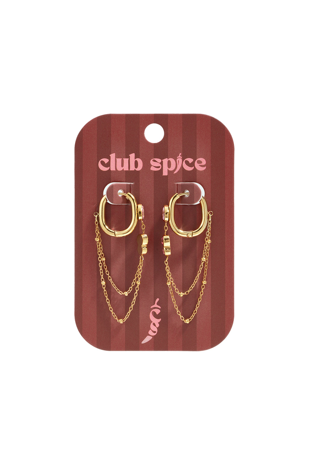 Stainless Steel Dangle Earrings Chain Simple Daily Simple Series Women's jewelry