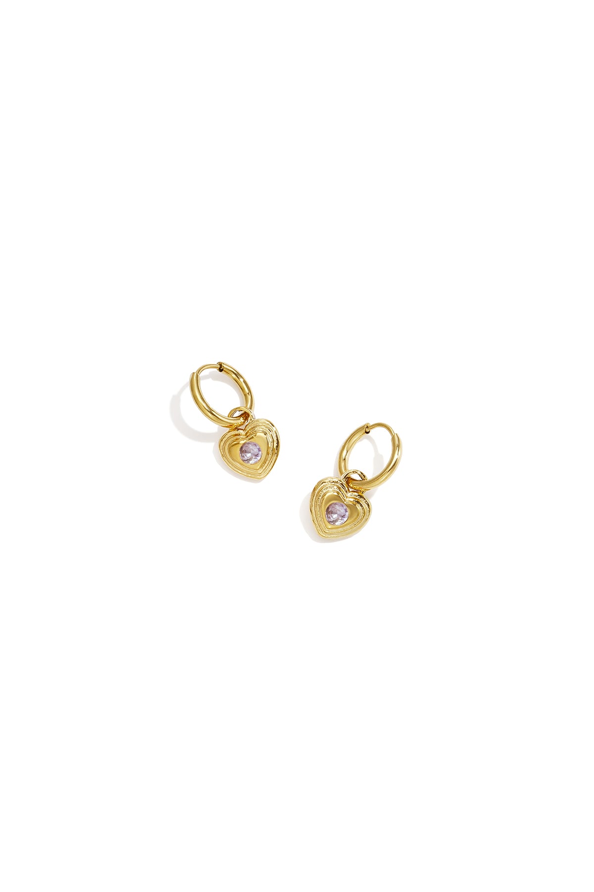 Stainless Steel Drop Earrings Heart Simple Daily Simple Series Women's jewelry