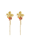 Stainless Steel Dangle Earrings Flower Simple Daily Simple Series Women's jewelry