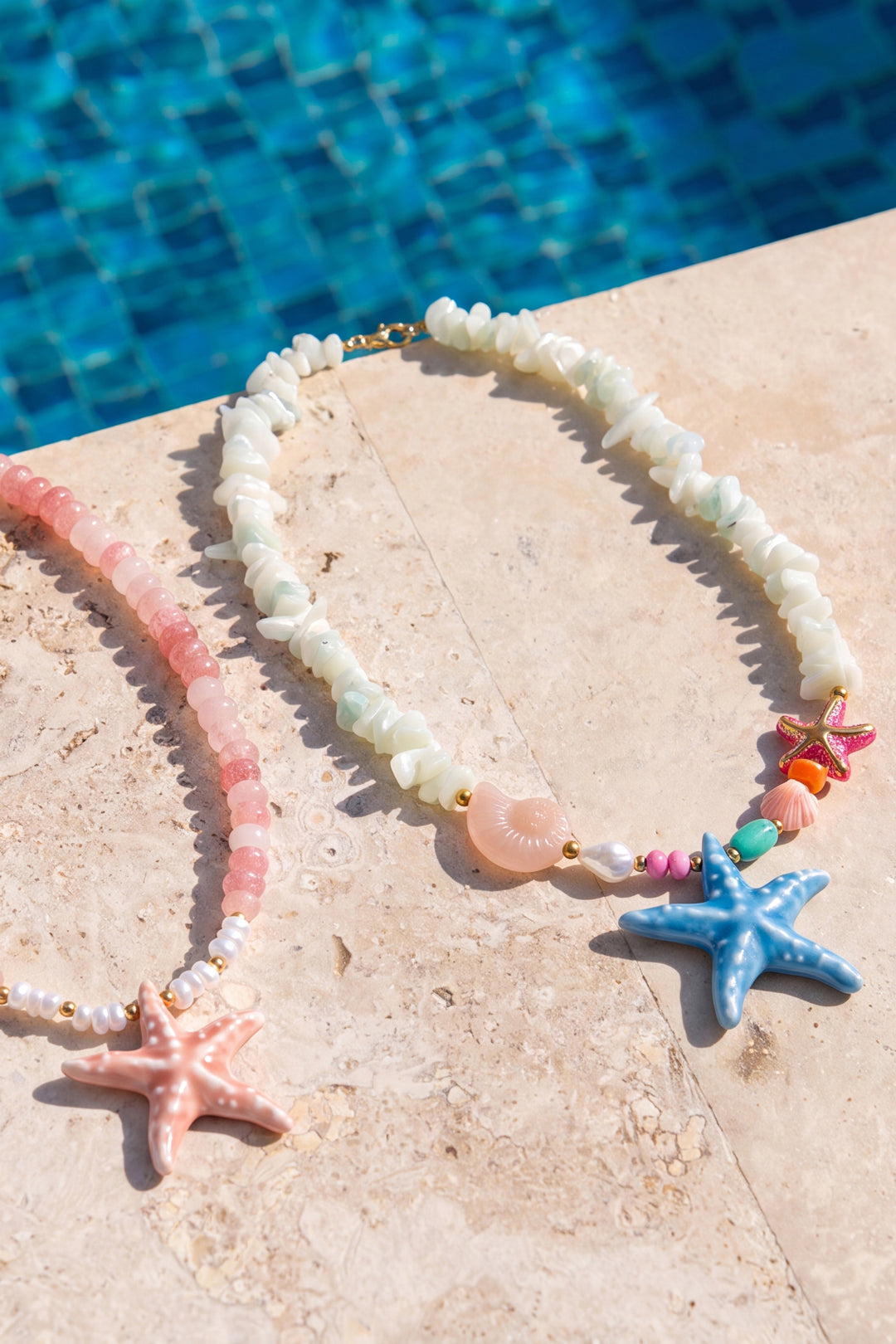 Glass Beaded Necklaces Starfish Vacation Holiday/Beach Romantic Series Women's jewelry